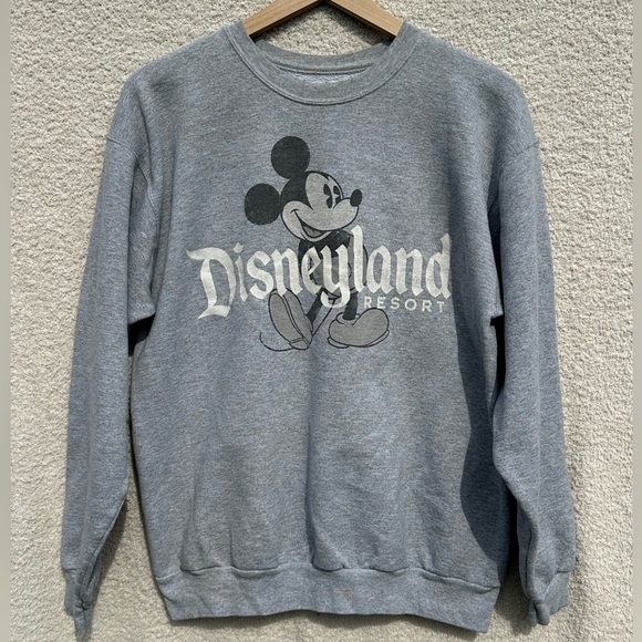 Disneyland Resort Sweaters - Disneyland Mickey Mouse Sweatshirt Gray Crewneck Pullover Disney Parks Medium